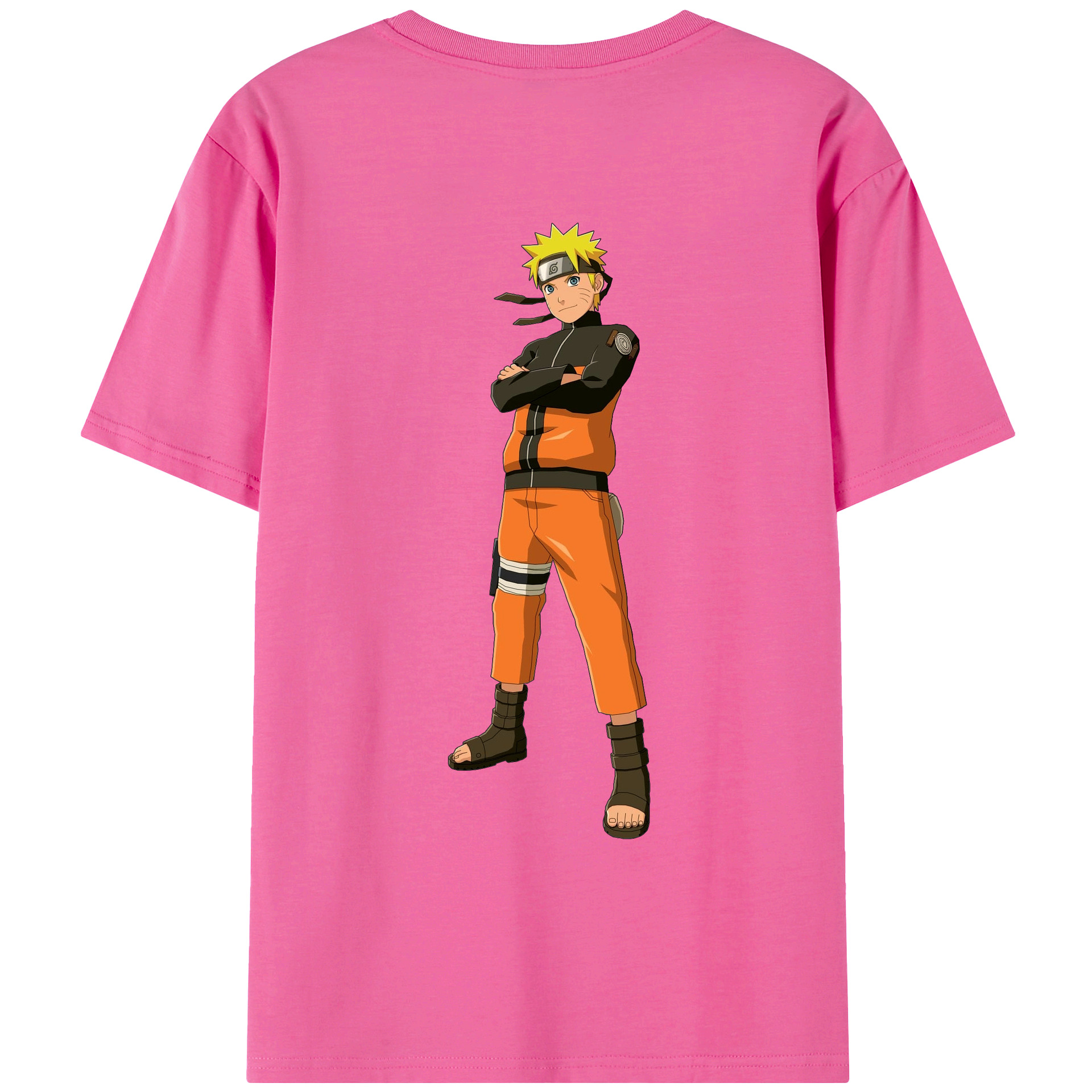 （画像用） NARUTO -ナルト- うずまき ナルト Uzumaki Naruto レディース半袖Tシャツ(バックプリント)